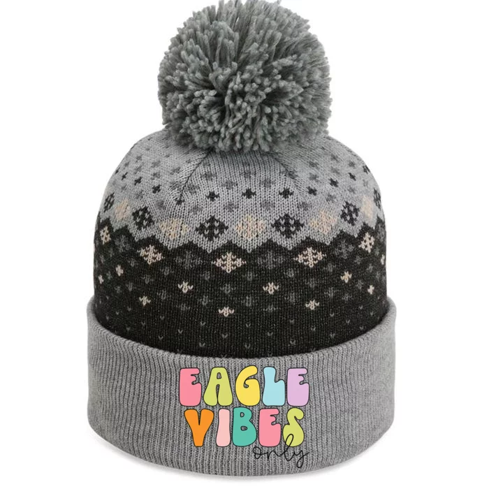 Eagles School Sports Fan Team Spirit The Baniff Cuffed Pom Beanie