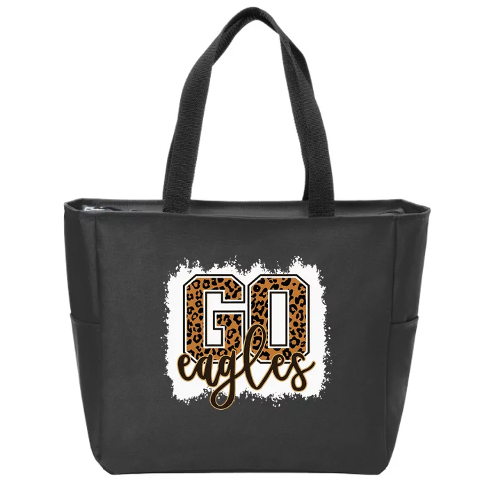 Eagles School Sports Fan Team Spirit Zip Tote Bag