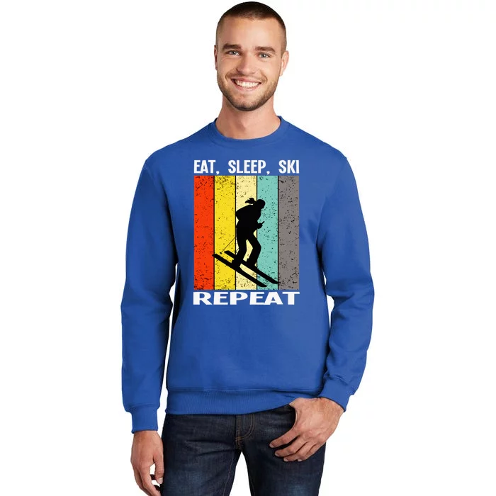 Eat Sleep Ski Repeat Ski Gift Sweatshirt