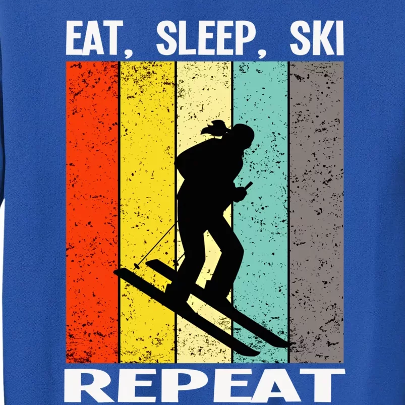 Eat Sleep Ski Repeat Ski Gift Sweatshirt