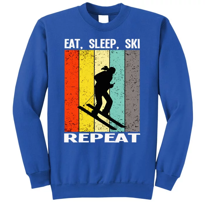 Eat Sleep Ski Repeat Ski Gift Sweatshirt