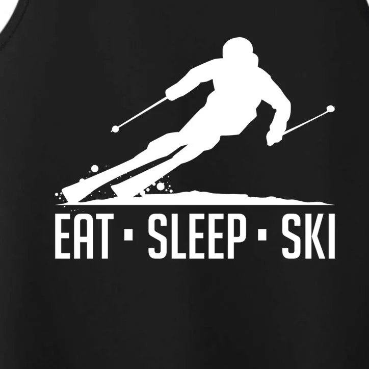 Eat Sleep Ski Skiing Skier Snow Winter Vacation Gift Great Gift Performance Tank