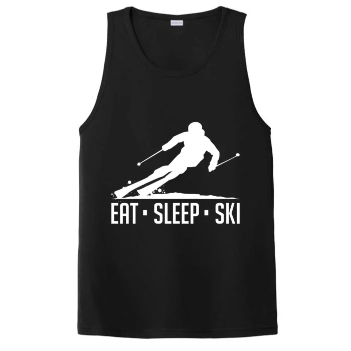 Eat Sleep Ski Skiing Skier Snow Winter Vacation Gift Great Gift Performance Tank