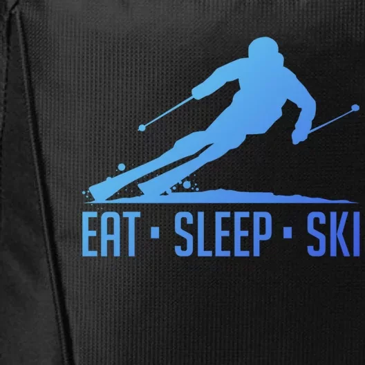 Eat Sleep Ski Skiing Skier Snow Winter Vacation Gift Great Gift City Backpack