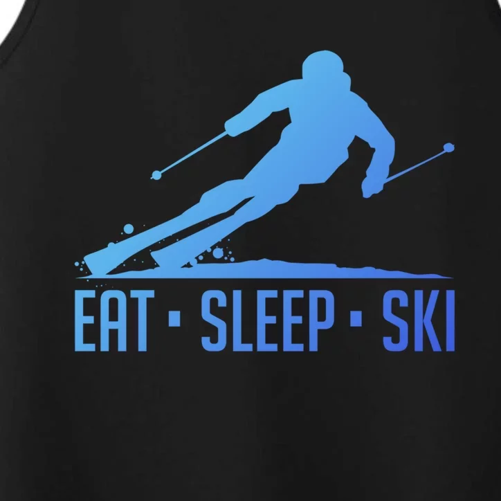 Eat Sleep Ski Skiing Skier Snow Winter Vacation Gift Great Gift Performance Tank