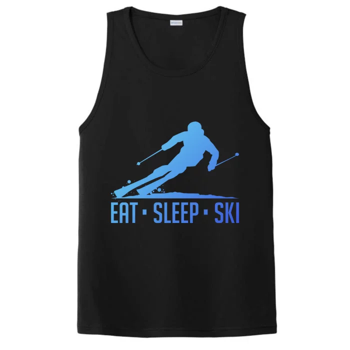 Eat Sleep Ski Skiing Skier Snow Winter Vacation Gift Great Gift Performance Tank