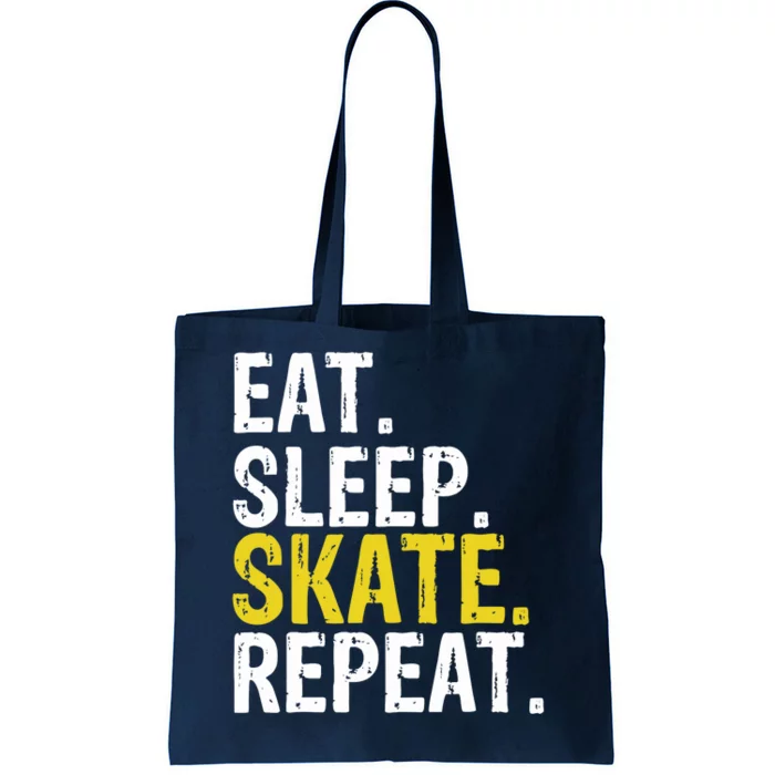 Eat Sleep Skate Repeat Gift Ice Skating Tote Bag