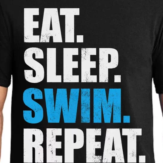 Eat Sleep Swim Repeat Pajama Set