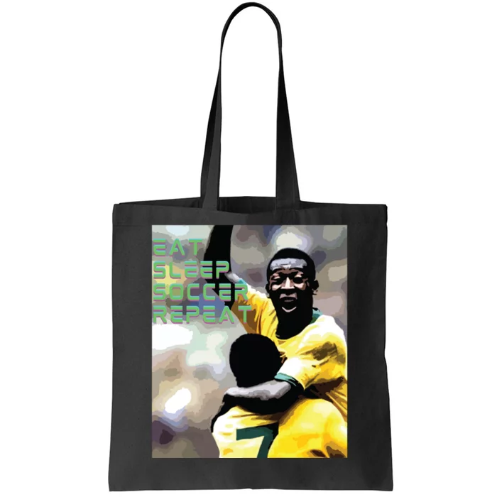 Eat Sleep Soccer Repeat Tote Bag