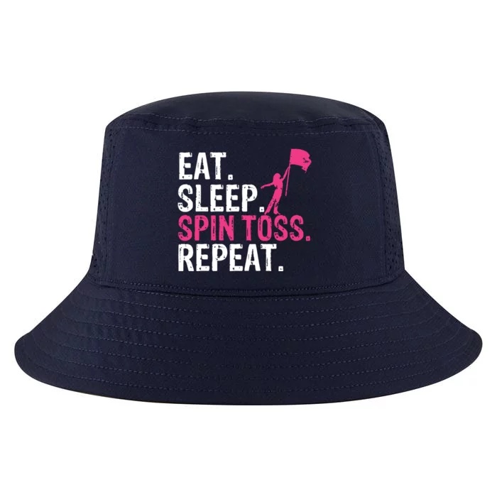 Eat Sleep Spin Toss Repeat Flag Color Guard Gift Cool Comfort Performance Bucket Hat