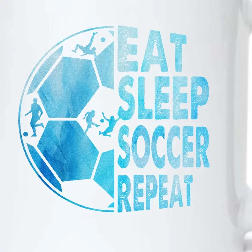 Eat Sleep Soccer Repeat Gift Black Color Changing Mug