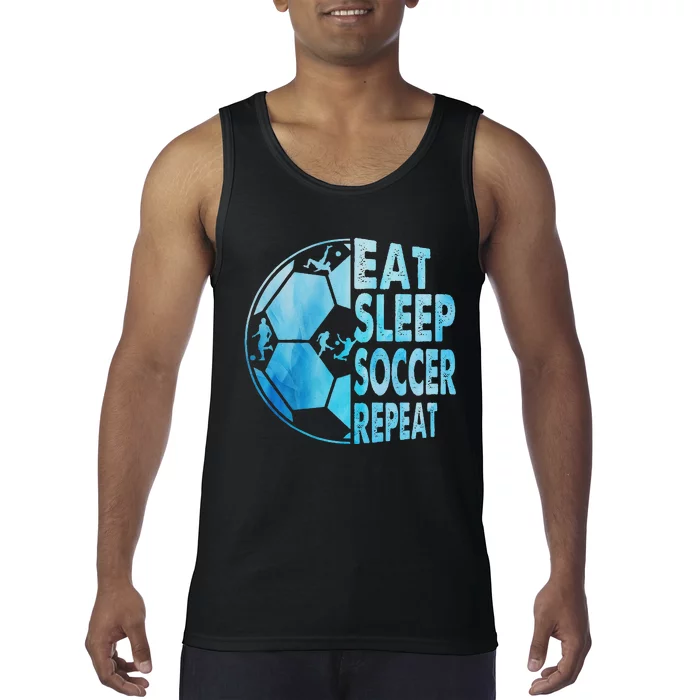 Eat Sleep Soccer Repeat Gift Tank Top