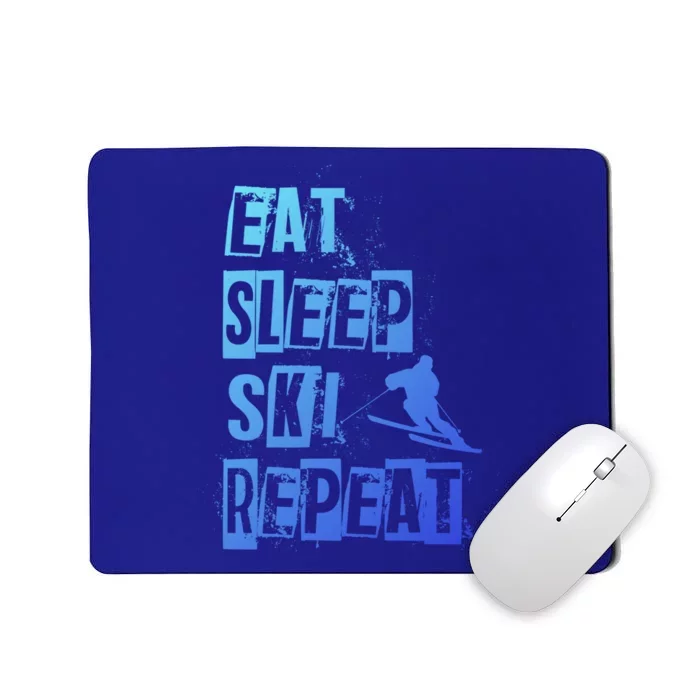 Eat Sleep Ski Repeat Gift Mousepad