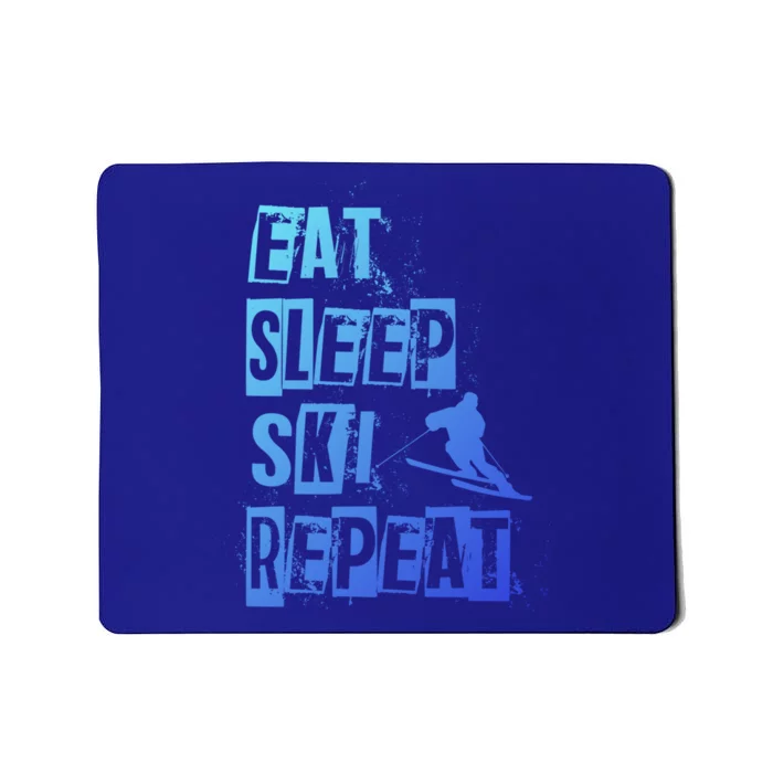 Eat Sleep Ski Repeat Gift Mousepad