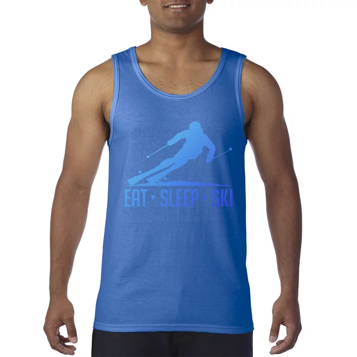 Eat Sleep Ski Skiing Skier Snow Winter Vacation Gift Tank Top