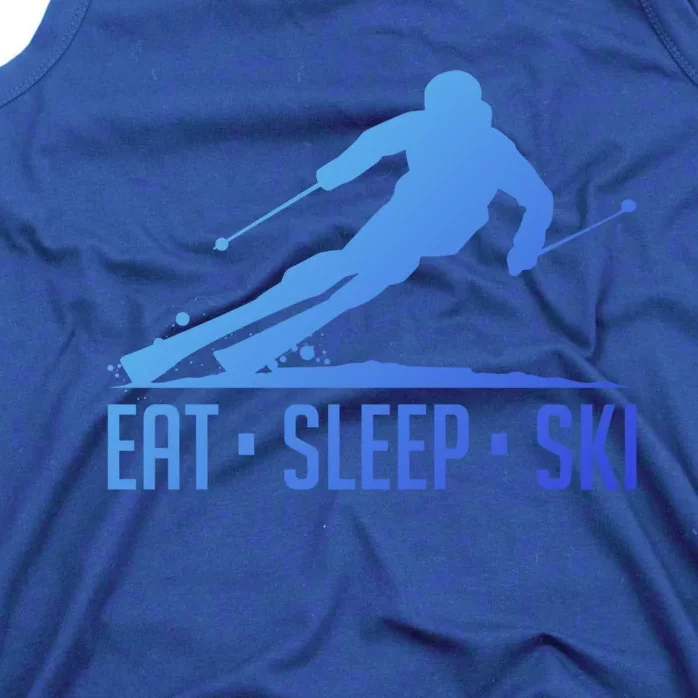 Eat Sleep Ski Skiing Skier Snow Winter Vacation Gift Tank Top