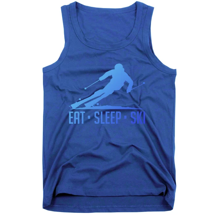 Eat Sleep Ski Skiing Skier Snow Winter Vacation Gift Tank Top