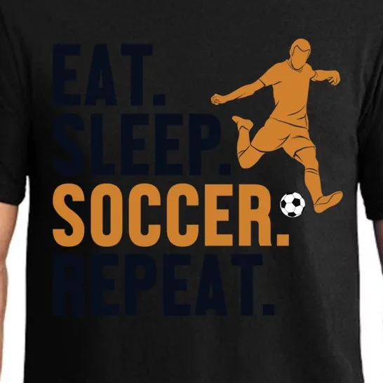 Eat Sleep Soccer Repeat Cool Sport Player Gift Pajama Set