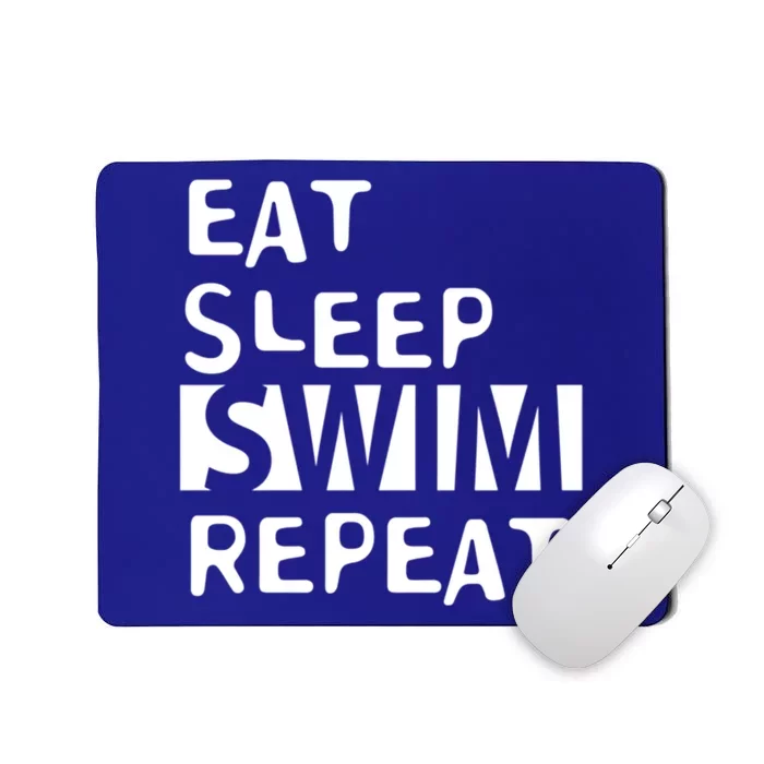 Eat Sleep Swim Repeat Varsity Swim Team Swimming Swim Mom Funny Gift Mousepad