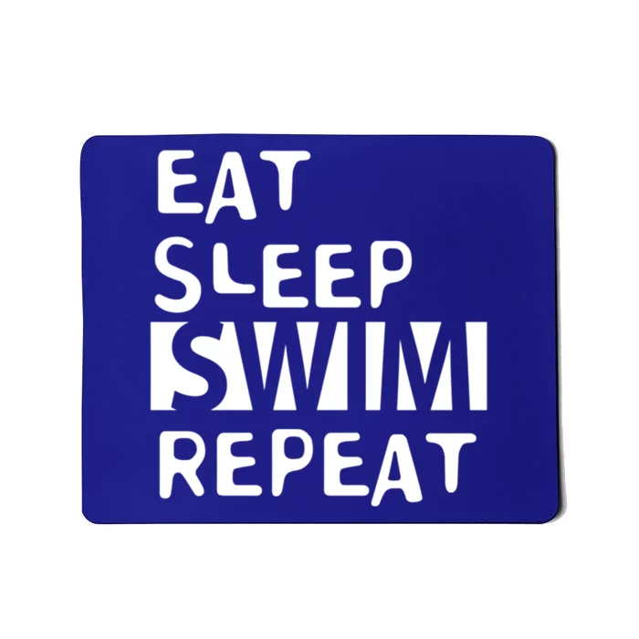 Eat Sleep Swim Repeat Varsity Swim Team Swimming Swim Mom Funny Gift Mousepad