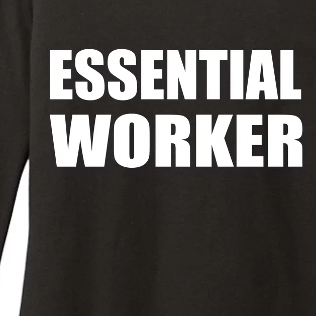 Essential Worker Womens CVC Long Sleeve Shirt