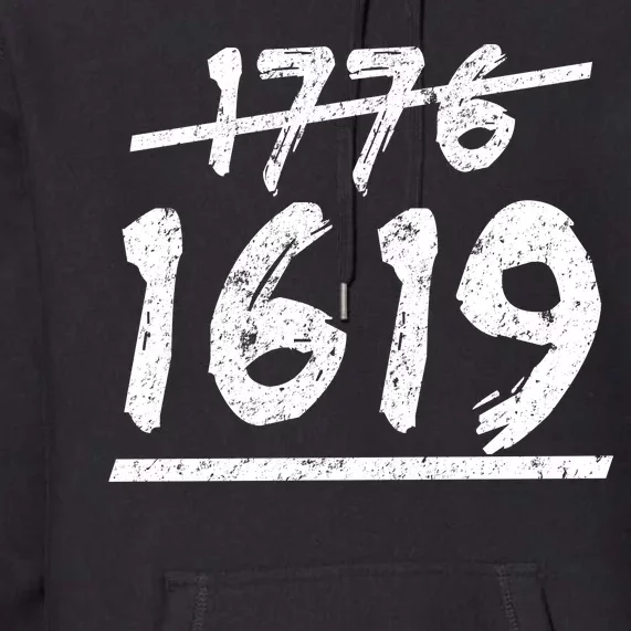 Est 1776 Black History Ancestors 1619 Premium Hoodie