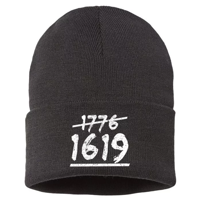 Est 1776 Black History Ancestors 1619 Sustainable Knit Beanie