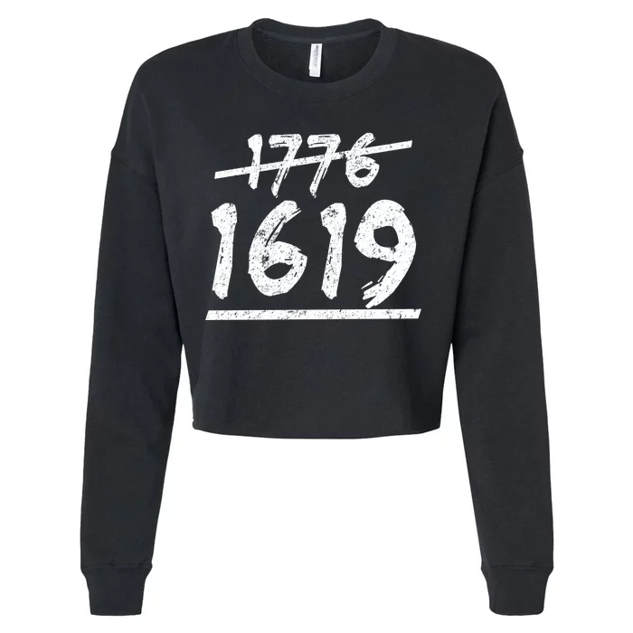 Est 1776 Black History Ancestors 1619 Cropped Pullover Crew