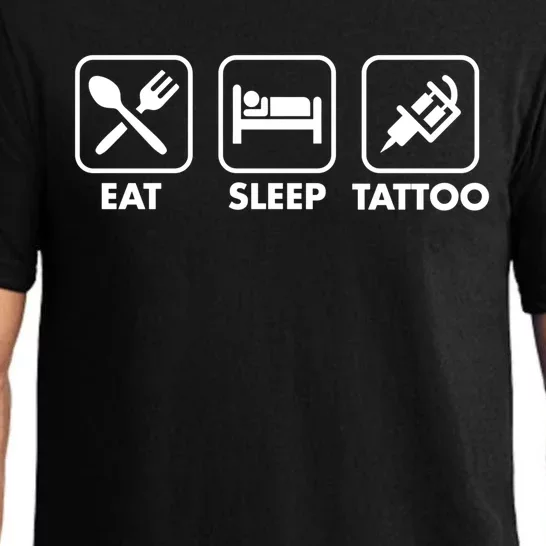 Eat Sleep Tattoo Ink Cute Tattoo Gun Machine Artist Stuff Gift Pajama Set