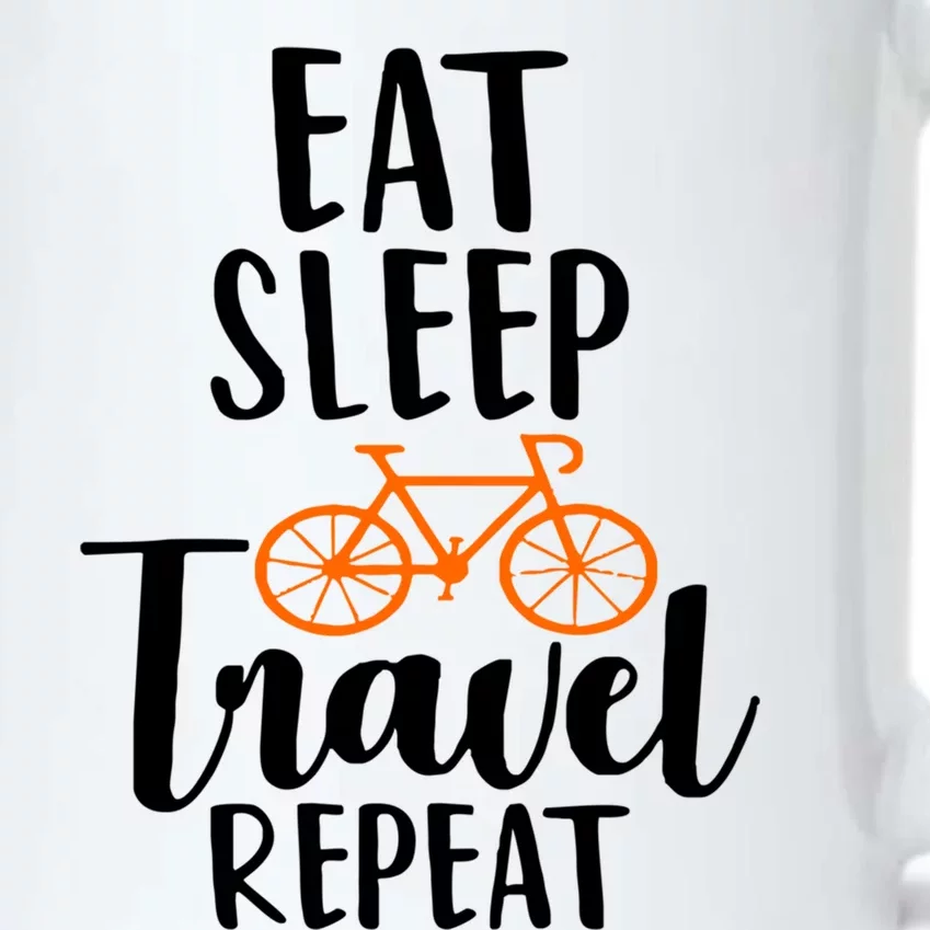 Eat Sleep Travel Repeat Gift Meaningful Gift Black Color Changing Mug