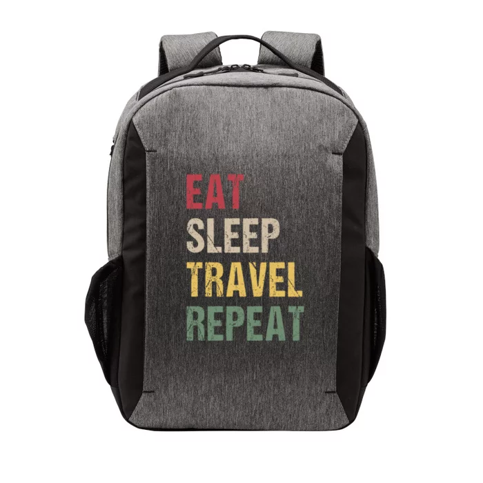 Eat Sleep Travel Repeat Gift Vector Backpack