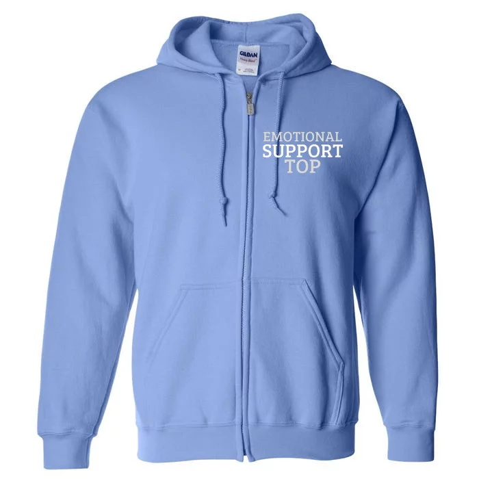 Emotional Support Top Emotional Support Human Full Zip Hoodie