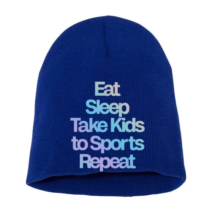 Eat Sleep Take To Sports Repeat Cute Gift Short Acrylic Beanie