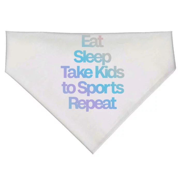 Eat Sleep Take To Sports Repeat Cute Gift USA-Made Doggie Bandana