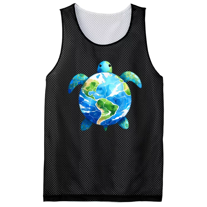 Earth Sea Turtle Save The Planet Earth Day 24 Restore Earth Mesh Reversible Basketball Jersey Tank