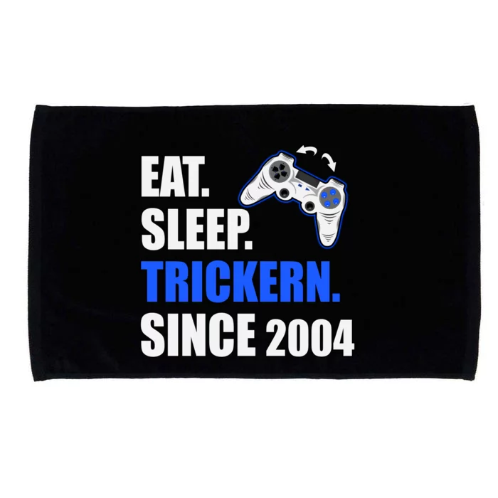 Eat Sleep Trickern Since 2004 Retro Gaming Birthday Great Gift Microfiber Hand Towel