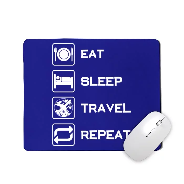 Eat Sleep Travel Repeat Gift Mousepad