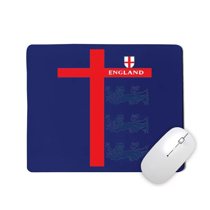 England Soccer Three Lions Flag Mousepad