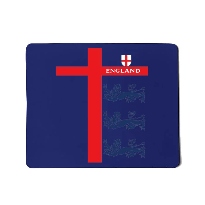 England Soccer Three Lions Flag Mousepad