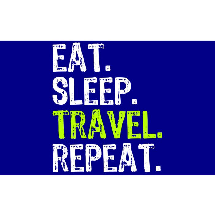 Eat Sleep Travel Repeat Travellng Traveler Funny Gift Bumper Sticker