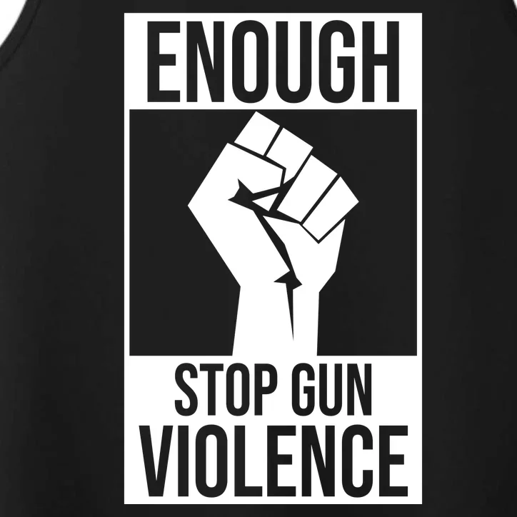 Enough Stop The Violence Fist Performance Tank