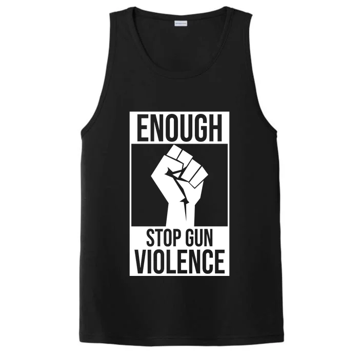 Enough Stop The Violence Fist Performance Tank