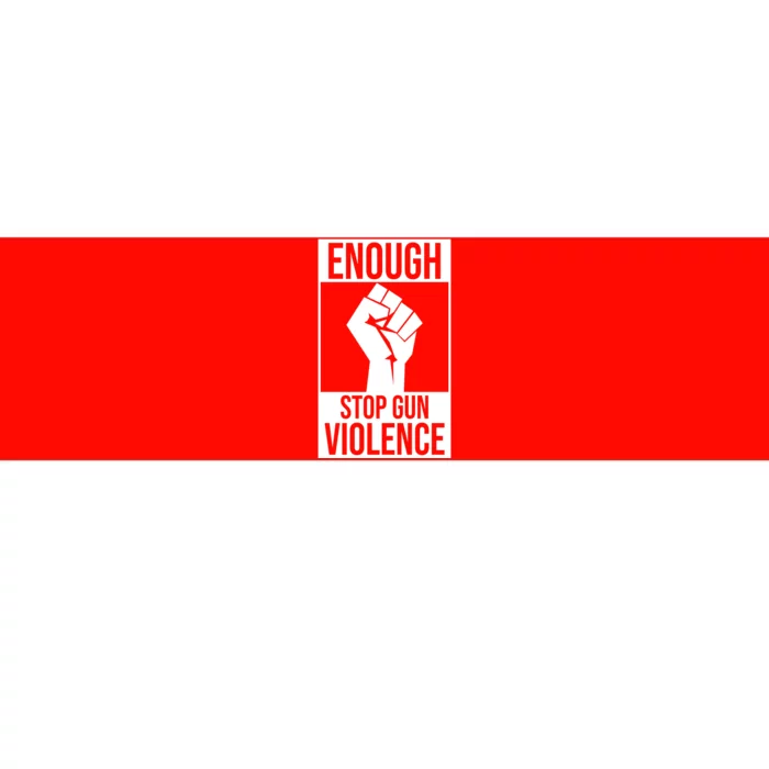 Enough Stop The Violence Fist Bumper Sticker