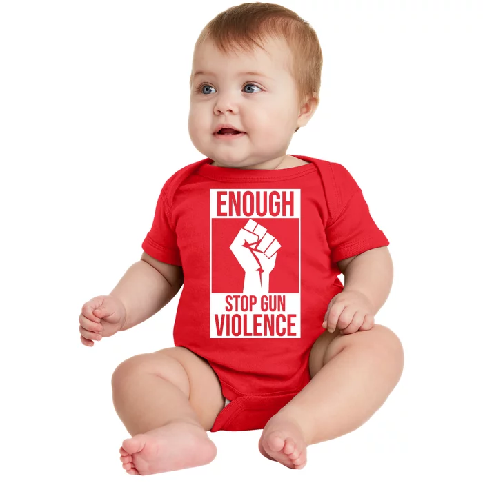 Enough Stop The Violence Fist Baby Bodysuit