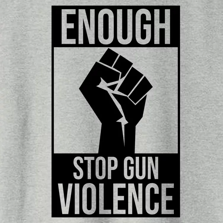 Enough Stop The Violence Fist Women's Crop Top Tee