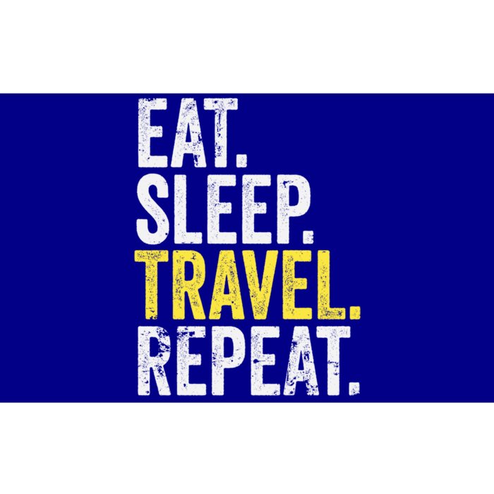 Eat Sleep Travel Repeat World Traveler Gift Bumper Sticker