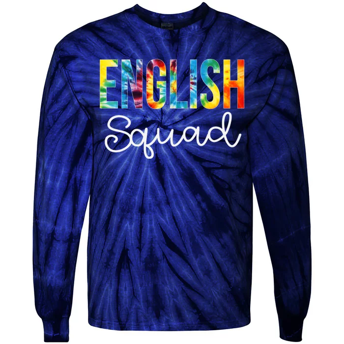 English Squad Tie Dye Appreciation Day Hello Back To School Tie-Dye Long Sleeve Shirt