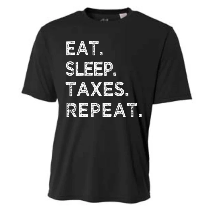 Eat Sleep Taxes Repeat Funny Tax Season Accountant T Cooling Performance Crew T-Shirt