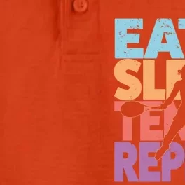 Eat Sleep Tennis Repeat Great Gift Tennis Gift Dry Zone Grid Performance Polo