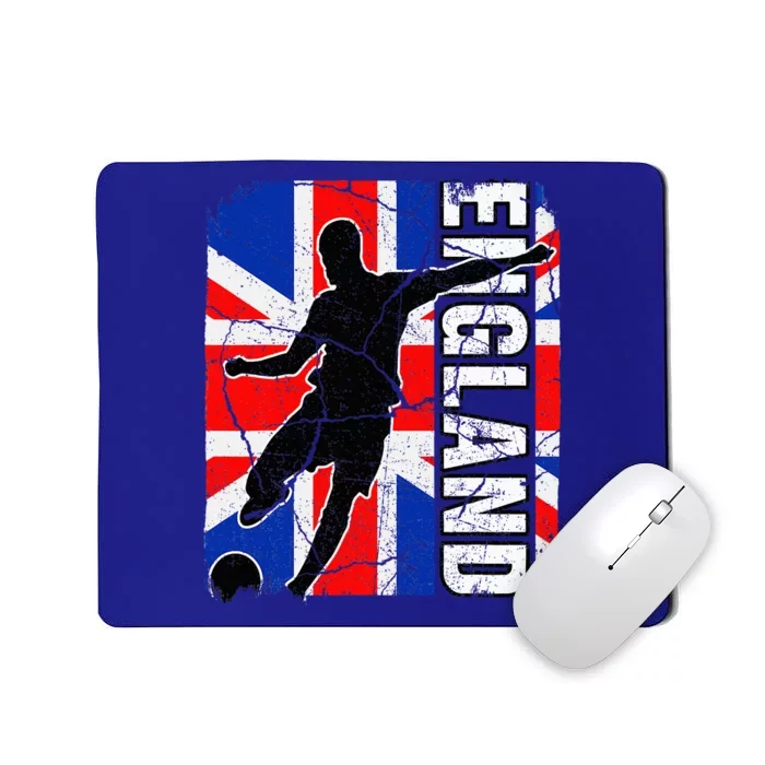 England Soccer Team British Flag Jersey Football Fans Mousepad